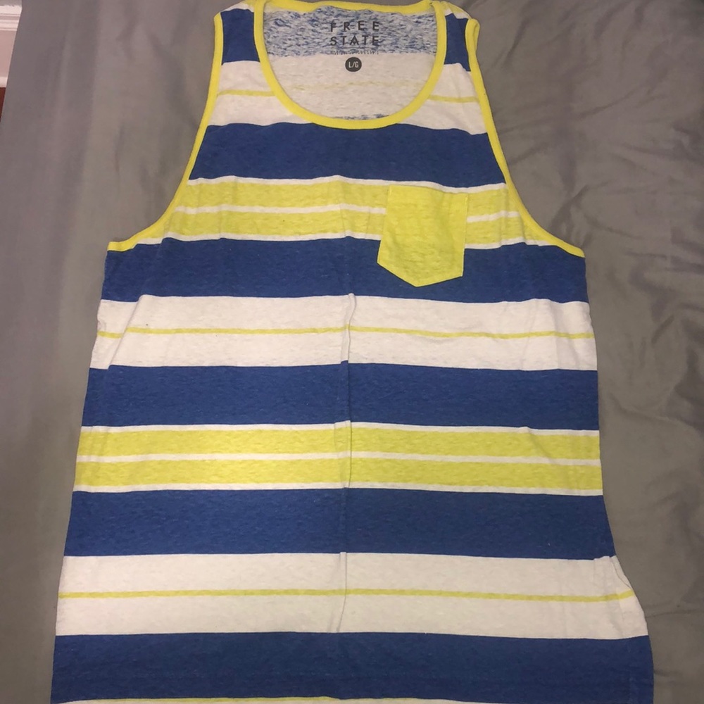 Green and blue tank top